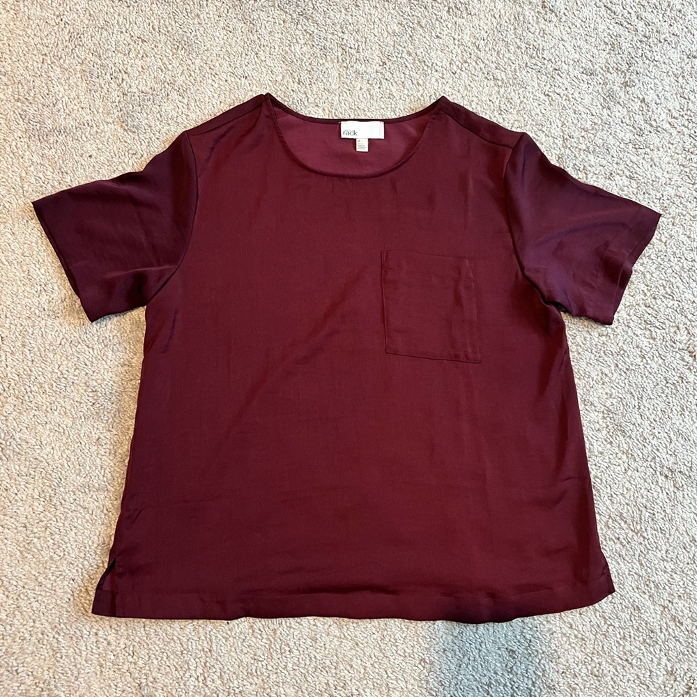 Maroon Nordstrom Rack Top - M